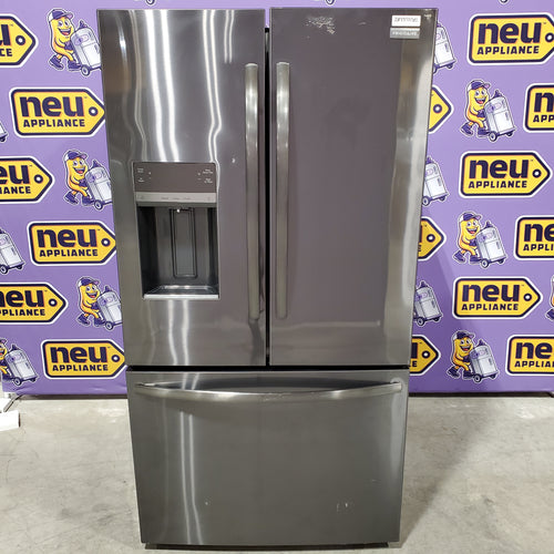Frigidaire 28 Cu. Ft. Standard-Depth French Door Refrigerator in Black Stainless Steel 20331SD302 - Scratch & Dent (Moderate)