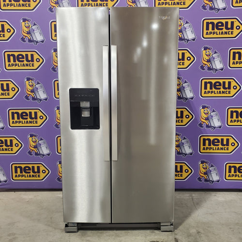 Pictures of Whirlpool 24 cu ft Capacity Side By Side Refrigerator with Ice and Water Dispenser in Fingerprint Resistant Stainless Steel 22SD022 - WRS315SDHZ - Scratch & Dent (Minor) - Neu Appliance Outlet - Discount Appliance Outlet in Austin, Tx