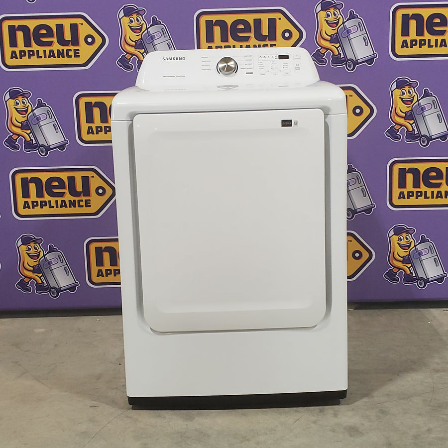 Samsung 7.2 cu. ft. Electric Dryer with Sensor Dry in White DVE45T3200W - Scratch and Dent (Minor)