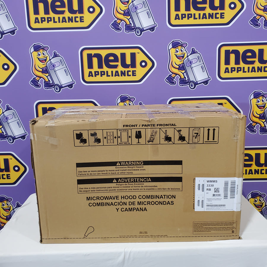Whirlpool 1.9-cu ft Over-the-Range Microwave with Sensor Cooking in Black WMMS3330RB - New in Box