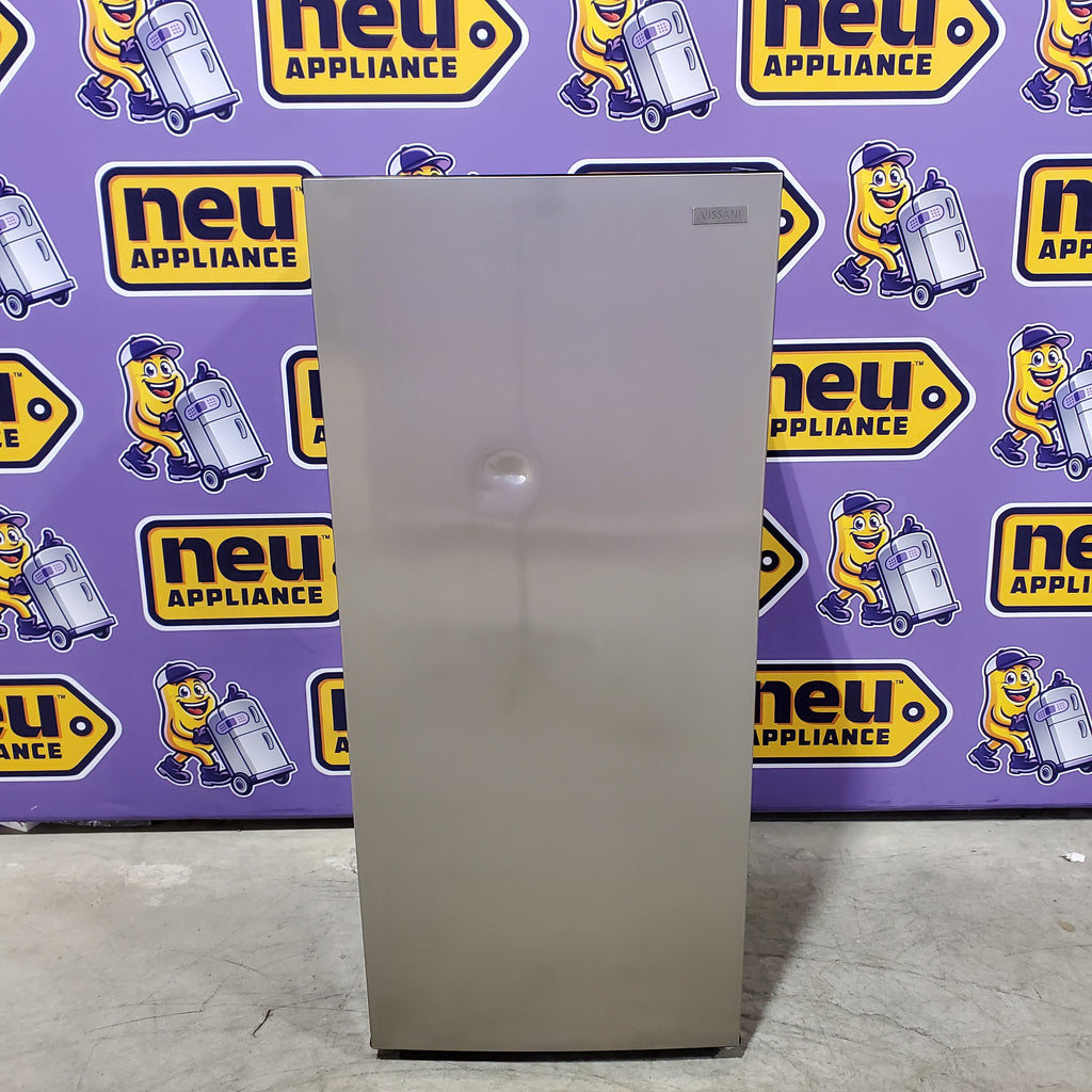 Pictures of Vissani 7.1 cu. ft. Manual Defrost Convertible Upright Freezer in Stainless Steel Look 251315SD1084 - MDUFC7SS4 - Scratch & Dent (Moderate) - Neu Appliance Outlet - Discount Appliance Outlet in Austin, Tx
