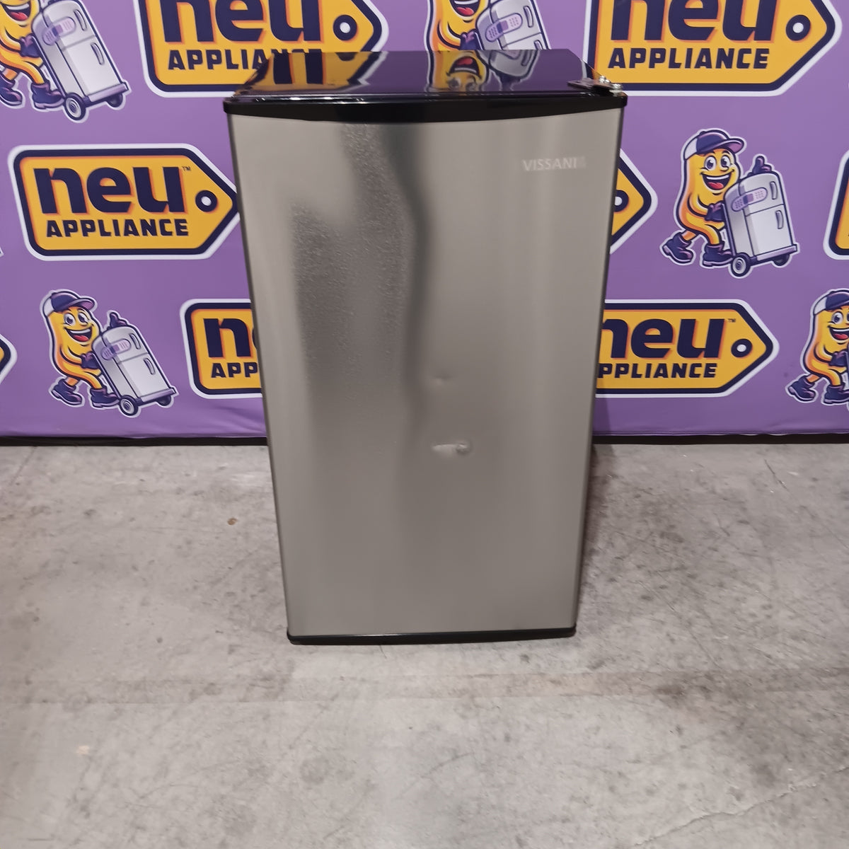 Vissani 3.3 cu. ft. Mini Refrigerator in Stainless Look with 7-Door Racks and Energy Efficiency 251318SD1375 - MDAR33SS5 - Scratch & Dent (Moderate)