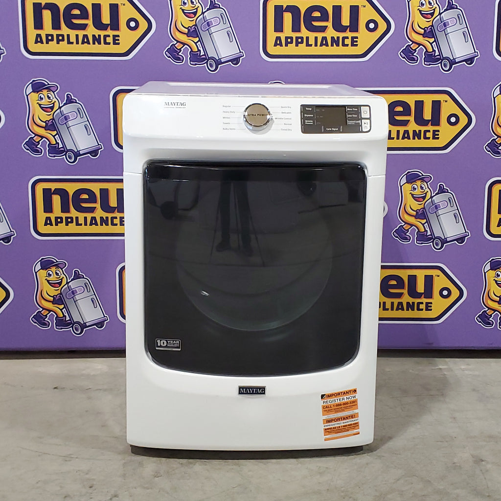 Pictures of Maytag 4.5 cu. ft. Front Load Washer with Extra Power and 12-Hr Fresh Spin™ Option MHW5630HW - Scratch & Dent (Moderate) and Maytag 7.3 cu. ft. Front Load Gas Dryer with Extra Power and Quick Dry Cycle MGD5630HW - Scratch & Dent (Minor) - Neu Appliance Outlet - Discount Appliance Outlet in Austin, Tx