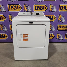 Maytag 7.0 cu ft Electric Dryer with Moisture Sensing and Quick Dry Cycle 30132SD65 - MED6200KW - Scratch & Dent (Minor)