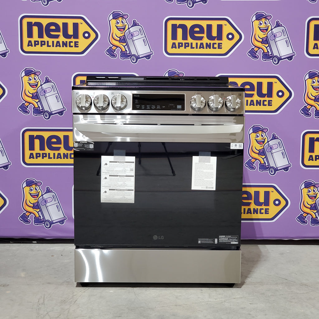 Pictures of LG 6.3 cu. ft. Smart Wi-Fi Enabled Fan Convection Electric Slide-in Range with Air Fry & EasyClean® 3SD697 - LSEL6333F - Open Box - Neu Appliance Outlet - Discount Appliance Outlet in Austin, Tx