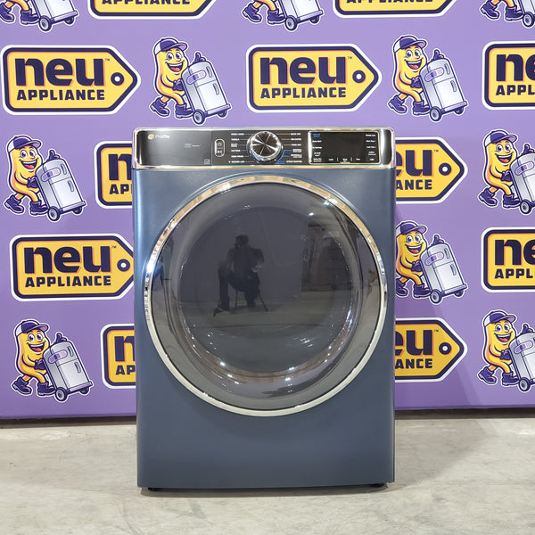GE Profile™ 7.8 cu. ft. Capacity Front Load Smart Electric Steam Dryer and Sanitize Cycle with Built-in WiFi PFD87ESPVRS - Scratch & Dent (Minor)