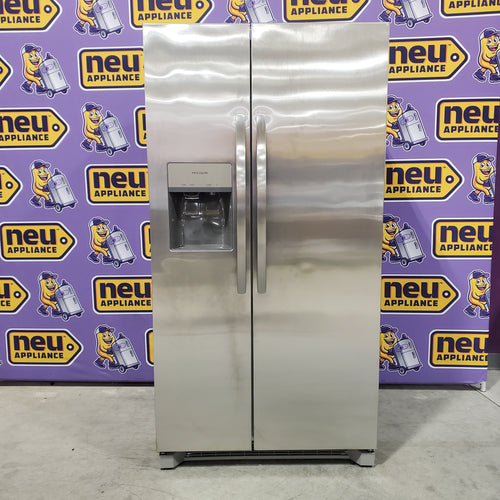 Frigidaire 22 Cu. Ft. Counter-Depth Side-by-Side Refrigerator in Stainless Steel 20131SD194 - FRSC2333AS - Scratch & Dent (Moderate)