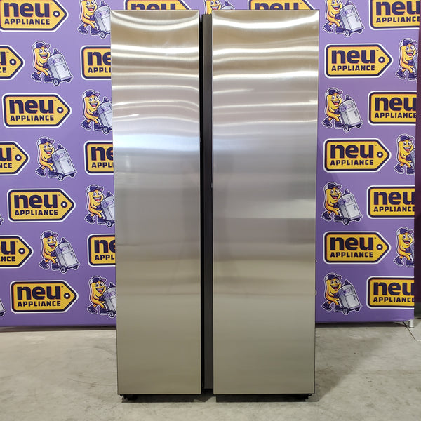 Samsung Stainless Steel Bespoke Side-by-Side 28 cu. ft. Refrigerator with Beverage Center™ and Auto Fill Water Pitcher RS28CB7600QLAA - Scratch & Dent (Minor)