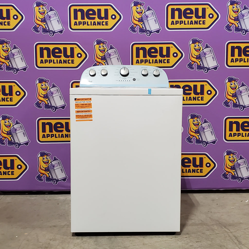 Whirlpool Top Load 3.5 Cu. Ft. Washer with Deep Water Wash Option WTW4816FW - Open Box and Whirlpool Vented 7.0 Cu. Ft. Electric Dryer 16048 - WED4815EW - Scratch & Dent (Minor)