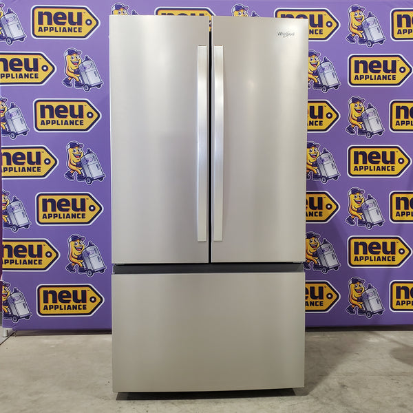 Whirlpool Fingerprint Resistant Stainless Steel French Door 31 Cu. Ft. Refrigerator with Total Coverage Cooling WRFF3136SZ - Open Box