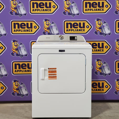 Pictures of Maytag 7.0 cu ft Electric Dryer with Moisture Sensing and Quick Dry Cycle MED6200KW - Scratch & Dent (Minor) - Neu Appliance Outlet - Discount Appliance Outlet in Austin, Tx