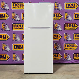 Frigidaire Top Freezer 18 Cu. Ft. Capacity Refrigerator with Spacious Interior Storage and Bright LED Lighting in White FFHT1822UW - Scratch and Dent (Minor)