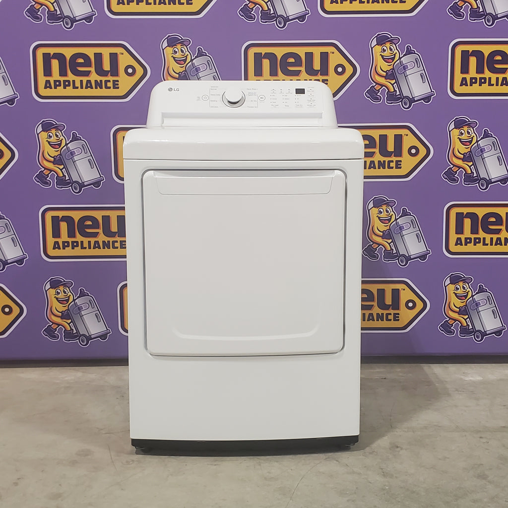 Pictures of LG White Ultra Large Capacity 7.3 Cu. Ft. Gas Dryer with Sensor Dry Technology DLG7001W - Open Box - Neu Appliance Outlet - Discount Appliance Outlet in Austin, Tx