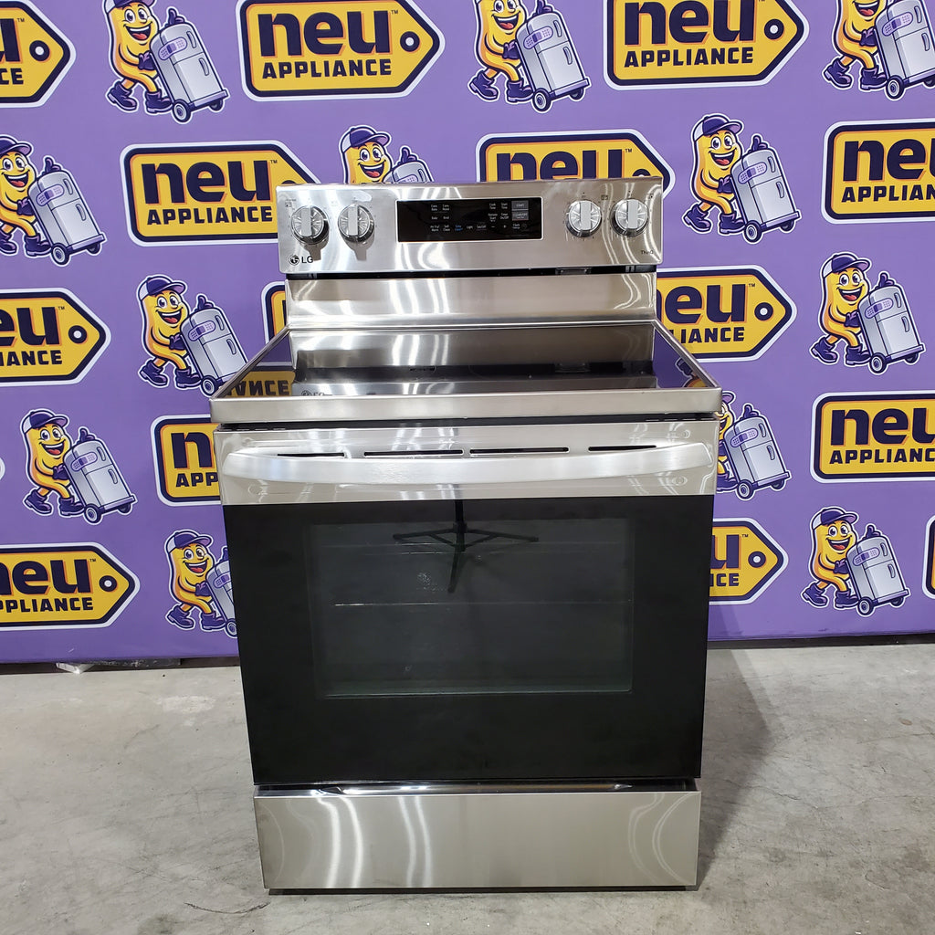 Pictures of LG 6.3 cu. ft. Smart Wi-Fi Enabled Fan Convection Electric Range with Air Fry & EasyClean® 17SD85 - LREL6323S - Scratch & Dent (Minor) - Neu Appliance Outlet - Discount Appliance Outlet in Austin, Tx