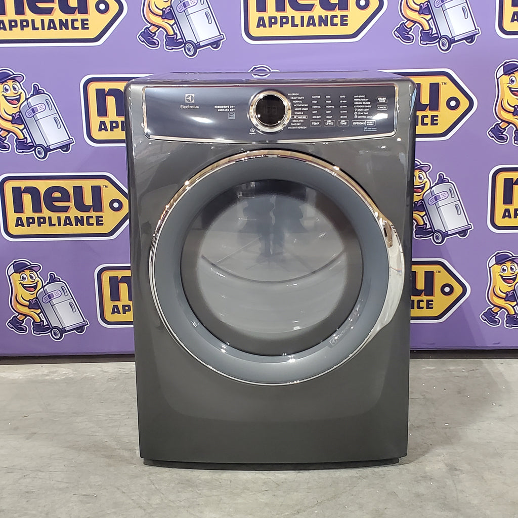 Electrolux Titanium Front Load 600 Series 4.5 Cu. Ft. Washer with Smartboost ELFW7637AT - Scratch & Dent (Major) and Electrolux Frontload Electric Steam Dryer 16071 - ELFE7537AT - Scratch & Dent (Minor)