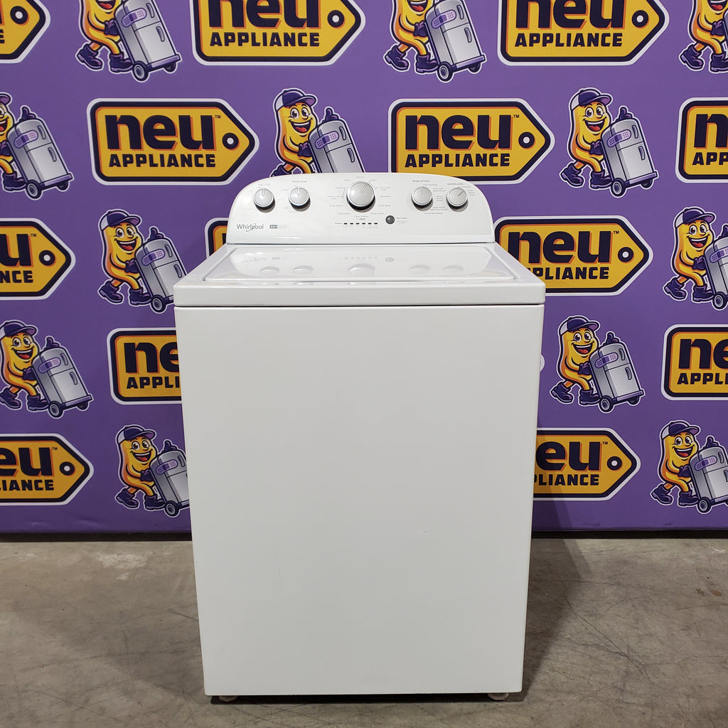 Pictures of Whirlpool 3.8–3.9 Cu. Ft. Top Load Washer with 2 in 1 Removable Agitator and Soil Level Selection WTW4957PW - Scratch & Dent (Minor) and Whirlpool White Electric 7.0 Cu. Ft. Dryer with Auto Dry 16186 - WED4950HW - Scratch & Dent (Minor) - Neu Appliance Outlet - Discount Appliance Outlet in Austin, Tx