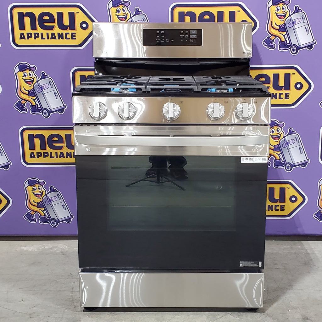 LG 5.8 cu. ft. Smart Wi-Fi Enabled Fan Convection Gas Range with Air Fry & EasyClean® 21SD026 - LRGL5823S - Scratch & Dent (Minor)