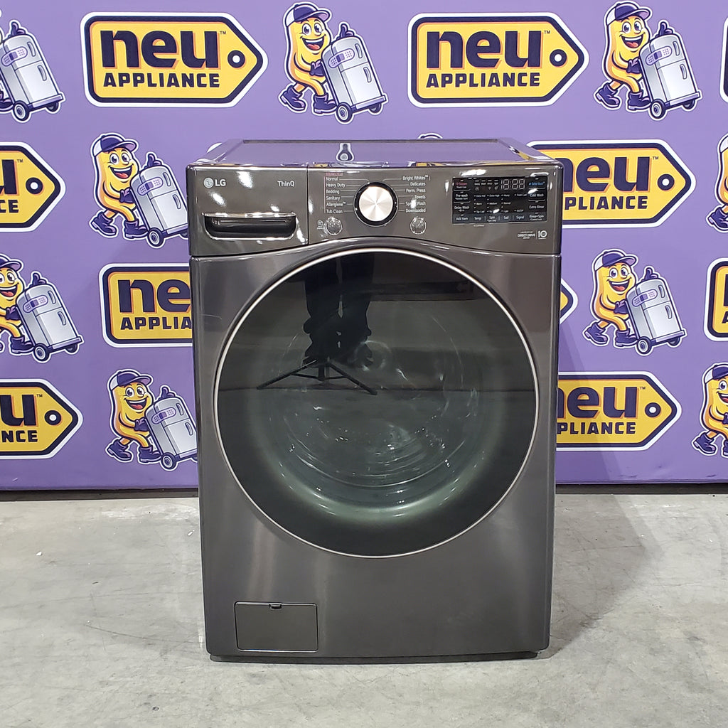 Pictures of LG Front Load 4.5 Cu. Ft. Washer with TurboWash 360 Technology WM4000HBA - Scratch & Dent (Minor) and LG Smart Wi-Fi Enabled Front Load Electric 7.4 Cu. Ft. Dryer with TurboSteam 16097 - DLEX4000B - Scratch & Dent (Minor) - Neu Appliance Outlet - Discount Appliance Outlet in Austin, Tx