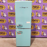 UNIQUE Classic Retro 21.6 in. 7 cu. ft. Retro Bottom Freezer Refrigerator in Ocean Mist Turquoise, ENERGY STAR 251312SD976 - UGP-215L LB AC - Open Box