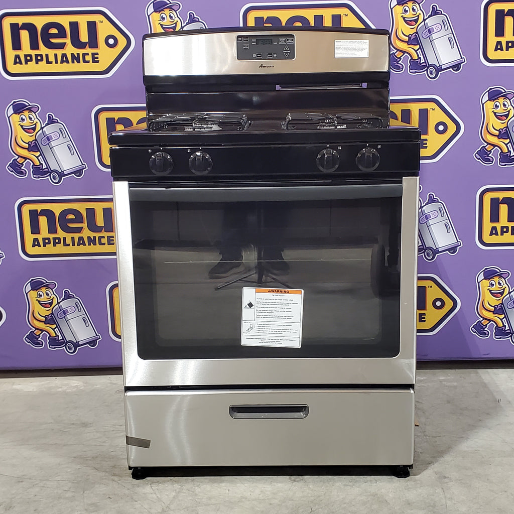 Pictures of Amana Gas Range with Easy Touch Electronic Controls 5SD205 - AGR5330BAS - New in Box - Neu Appliance Outlet - Discount Appliance Outlet in Austin, Tx