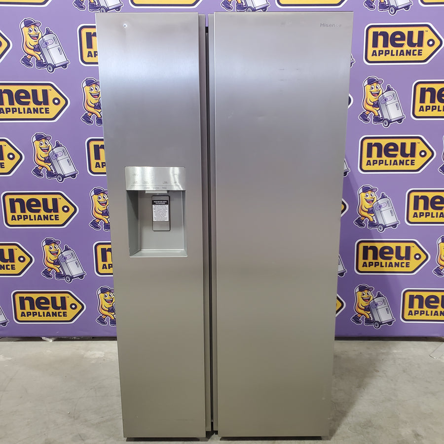 Hisense 29.1 cu. ft. Standard Depth Side by Side Refrigerator Stainless Steel 22132SD127 - HRS290P5FSE - Scratch & Dent (Moderate)