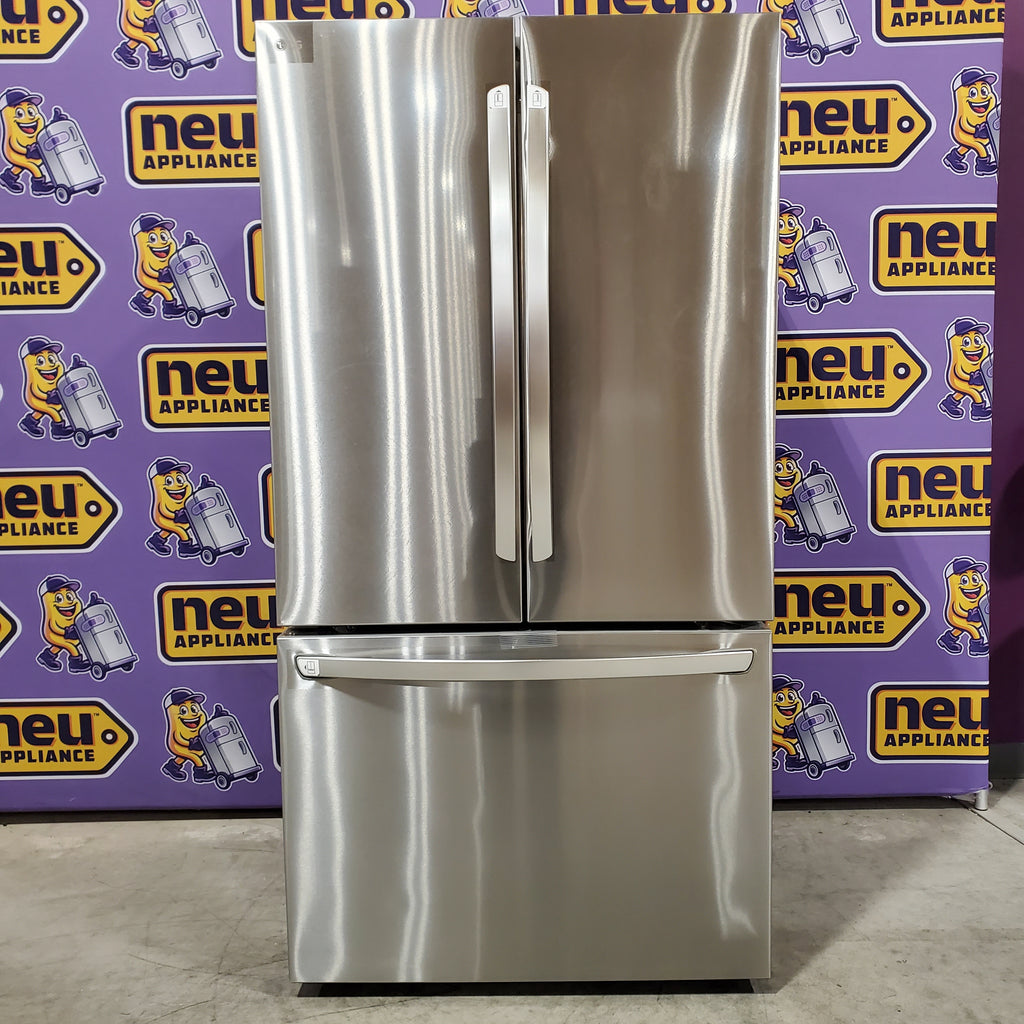 Pictures of LG 27 cu. ft. Smart Counter-Depth MAX™ French Door Refrigerator with Linear Cooling™ and Internal Water Dispenser 21SD003 - LRFLC2706S - Open Box - Neu Appliance Outlet - Discount Appliance Outlet in Austin, Tx