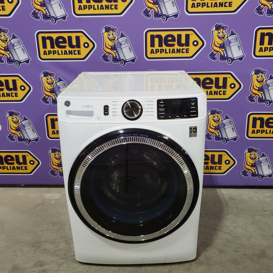 GE ENERGY STAR 4.8 cu. ft. Capacity Smart Front Load Washer with UltraFresh Vent System with OdorBlock 05CR75 - GFW550SSNWW - Scratch & Dent (Minor)