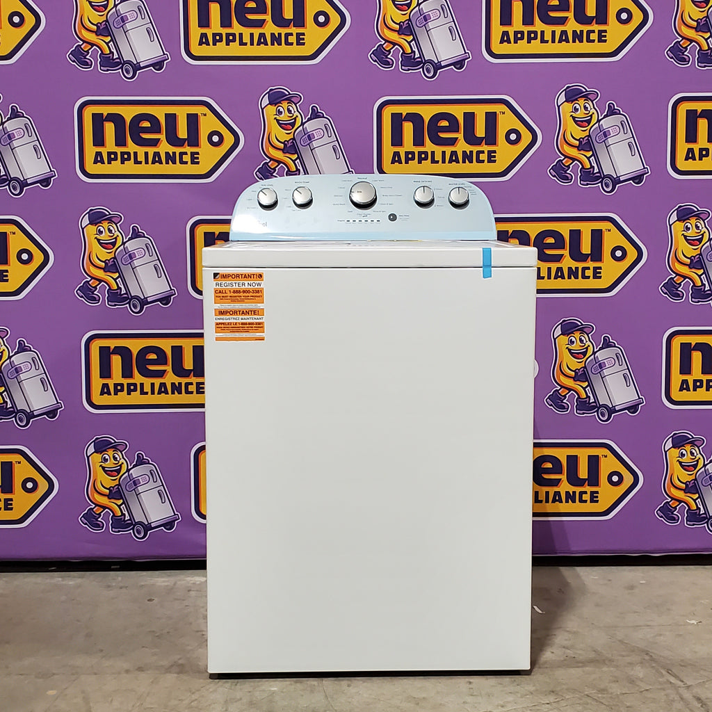 Whirlpool Top Load 3.5 Cu. Ft. Washer with Deep Water Wash Option WTW4816FW - Scratch & Dent (Minor) and Whirlpool Vented 7.0 Cu. Ft. Electric Dryer 16046 - WED4815EW - Scratch & Dent (Minor)
