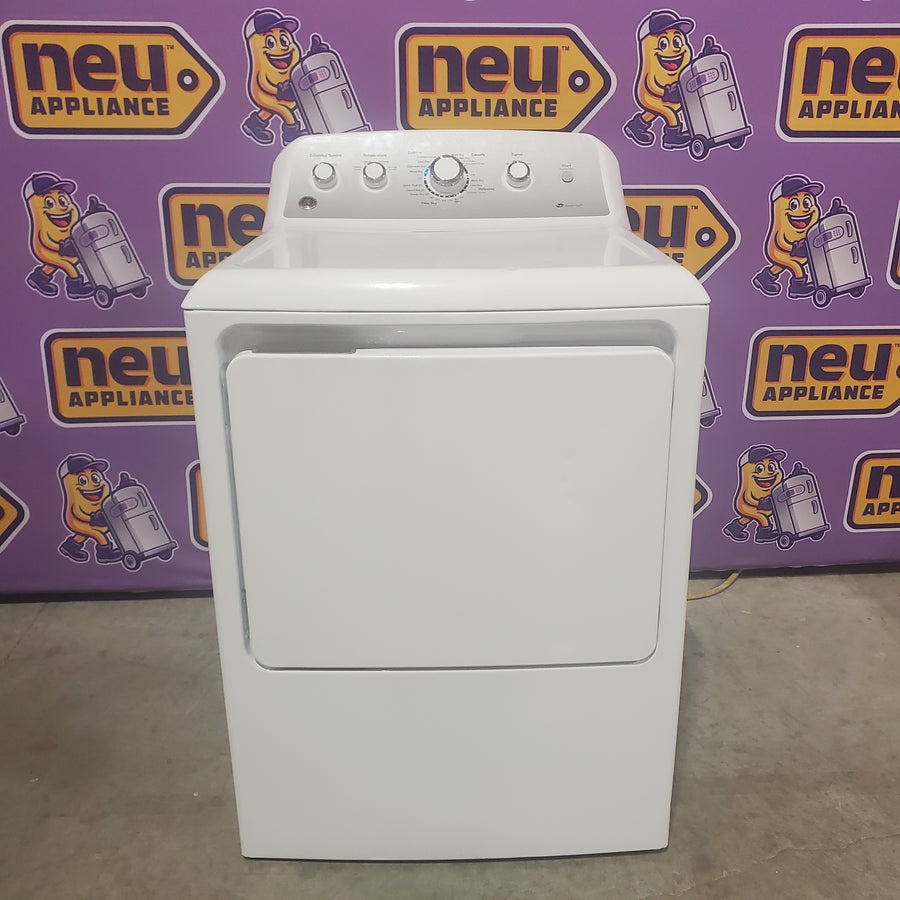 GE High Efficiency Agitator Medium 4.2-cu ft Top-Load Washer in White GTW485ASJWS - Certified Refurbished and GE White Electric 7.2 Cu. Ft. Dryer with Aluminized Alloy Drum 16291 - GTD45EASJWS - Certified Refurbished