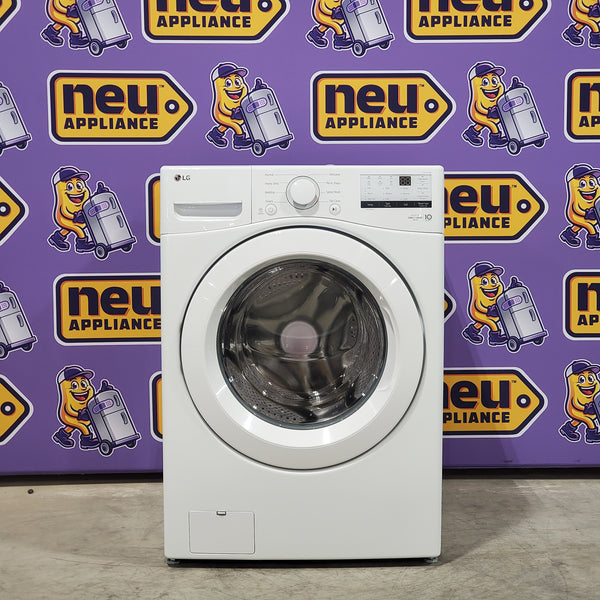 LG White Ultra Large Capacity Front Load 4.5 Cu. Ft. Washer with ColdWash Technology WM3400CW - Scratch and Dent (Minor)