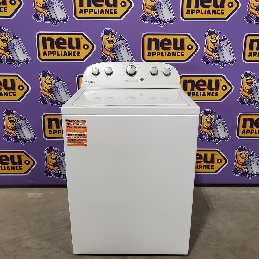 Whirlpool Top Load 3.5 Cu. Ft. Washer with Deep Water Wash Option WTW4816FW - Scratch & Dent (Minor) and Whirlpool Vented 7.0 Cu. Ft. Electric Dryer 16259 - WED4815EW - Scratch & Dent (Minor)