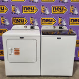 Maytag Top Load 4.8 cu ft Washer with Deep Fill and Slow-Close Glass Lid MVW6200KW - Scratch & Dent (Minor) and Maytag 7.0 cu ft Electric Dryer with Moisture Sensing and Quick Dry Cycle 16200 - MED6200KW - Scratch & Dent (Moderate)