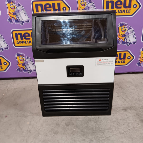 Hooure 24.4 in. 450 lb. /24 H Full Ice Sizes Commercial Freestanding Ice Maker, Half Size Cubes, Water Filter, Black 251318SD1380 - PN144ES - Scratch & Dent (Minor)