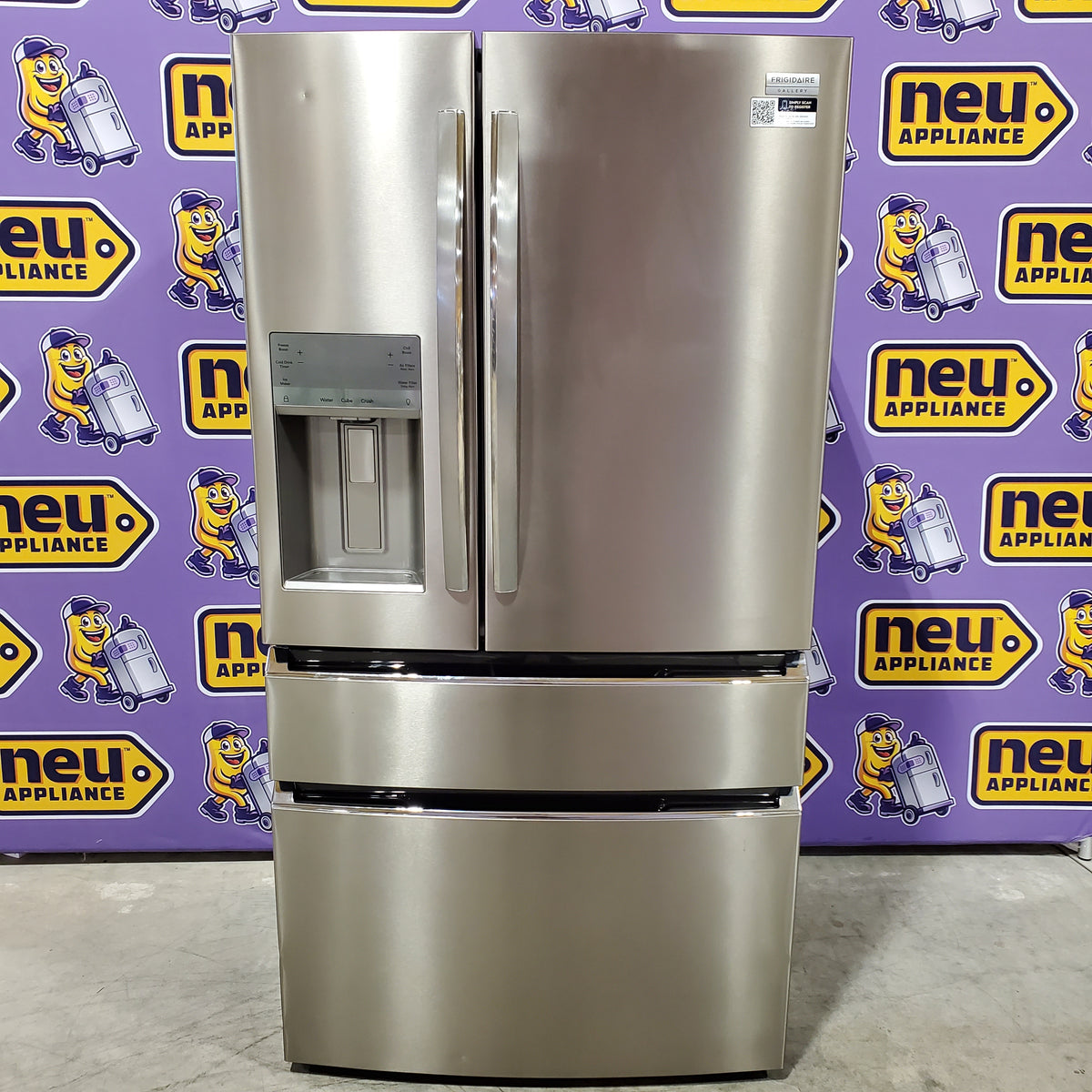 Frigidaire Gallery 22 Cu. Ft. 4-Door Counter-depth French Door Refrigerator with Ice Maker (Fingerprint Resistant Stainless Steel) ENERGY STAR 20132SD379 - GRMC2273CF - Scratch & Dent (Minor)