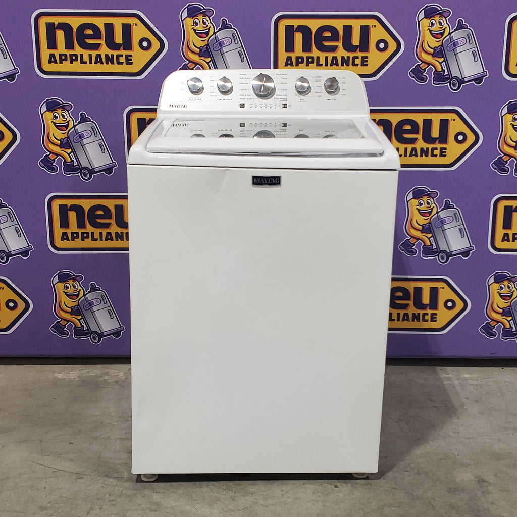 Maytag Top Load 4.8 cu ft Power Impeller Washer with Extra Power Option and Deep Fill 7SD696 - MVW5430MW - Scratch & Dent (Moderate)