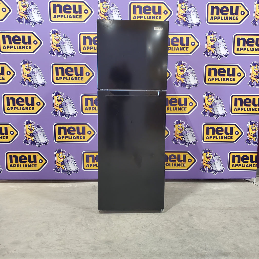 Pictures of Vissani Black Top Freezer 10.1 Cu. Ft. Refrigerator with No Frost Design MDTF10BKES4 - Scratch and Dent (Minor) - Neu Appliance Outlet - Discount Appliance Outlet in Austin, Tx