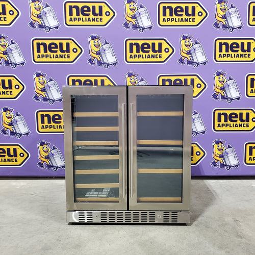 Smith & Hanks 31-in W Black Dual Zone Cooling Built-in/Freestanding Indoor Wine Cooler 30132SD105 - BEV176D - Open Box