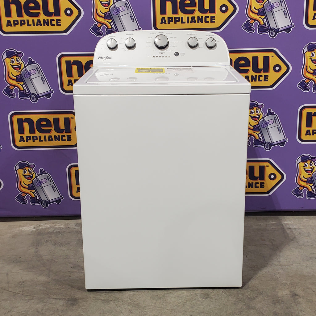 Pictures of Whirlpool Top Load 3.5 Cu. Ft. Washer with Deep Water Wash Option WTW4816FW - Open Box and Whirlpool Vented 7.0 Cu. Ft. Electric Dryer 16129 - WED4815EW - Open Box - Neu Appliance Outlet - Discount Appliance Outlet in Austin, Tx