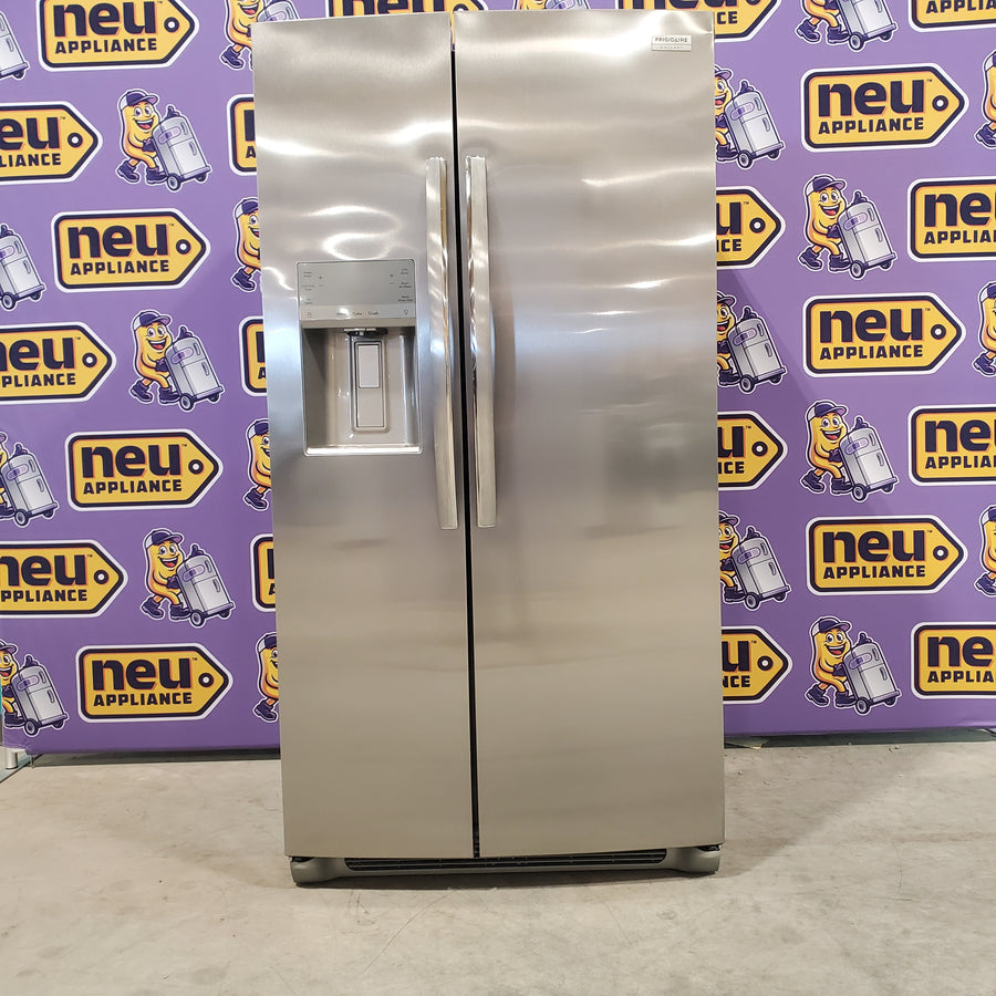 Frigidaire Gallery Stainless Steel 22.3 Cu. Ft. 36" ENERGY STAR Counter Depth Side by Side Refrigerator with CrispSeal Plus Crisper and EvenTemp™ Cooling System - Scratch & Dent - Minor