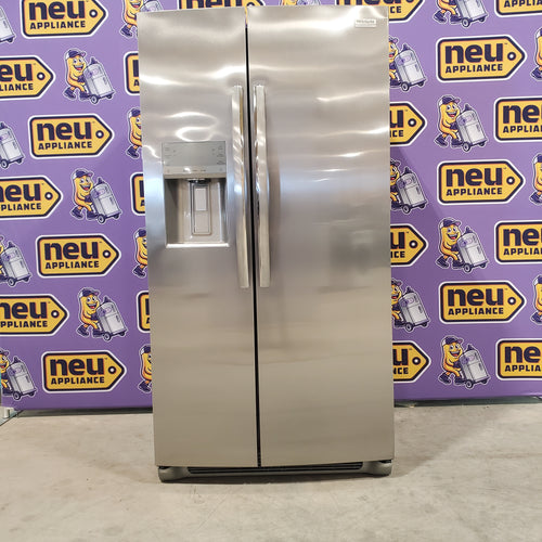 Pictures of Frigidaire Gallery Stainless Steel 22.3 Cu. Ft. 36" ENERGY STAR Counter Depth Side by Side Refrigerator with CrispSeal Plus Crisper and EvenTemp™ Cooling System - Scratch & Dent - Minor - Neu Appliance Outlet - Discount Appliance Outlet in Austin, Tx