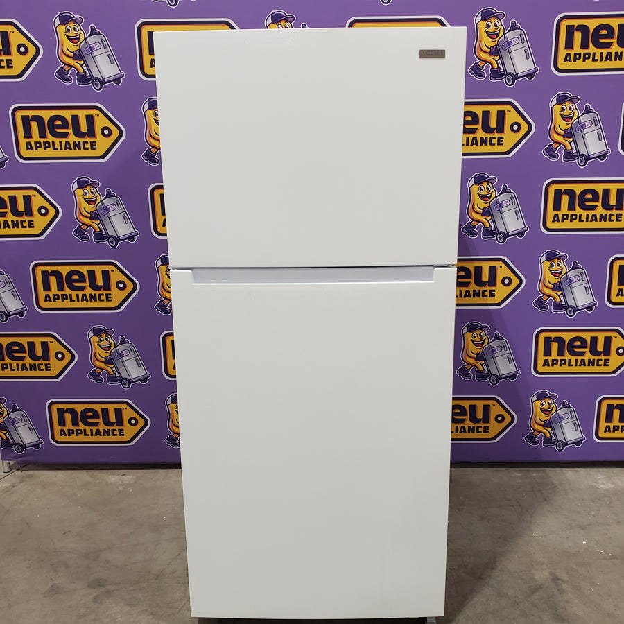 Vissani 18.1 cu. ft. Top Freezer Refrigerator with Adjustable Glass Shelving in White, Garage Ready 25136SD641 - MDTF18WHR5 - Open Box