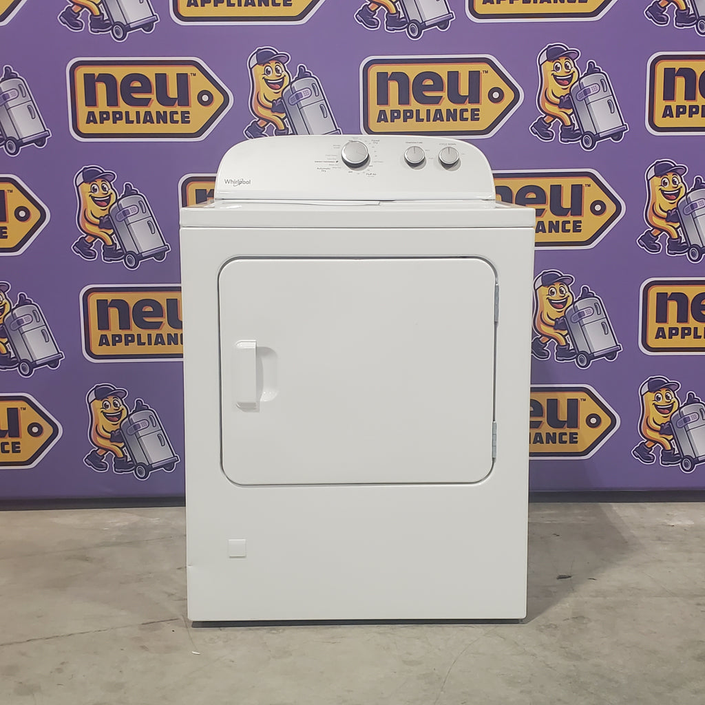 Pictures of Whirlpool White Vented Gas 7.0 Cu. Ft. Dryer with Sensor Dry Cycle and Wrinkle Shield WGD4815EW - Scratch and Dent (Minor) - Neu Appliance Outlet - Discount Appliance Outlet in Austin, Tx