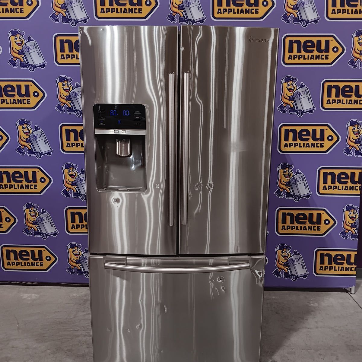 Samsung 28.5 cu. ft. French Door Refrigerator Stainless Steel RFG298HDRS - Certified Refurbished