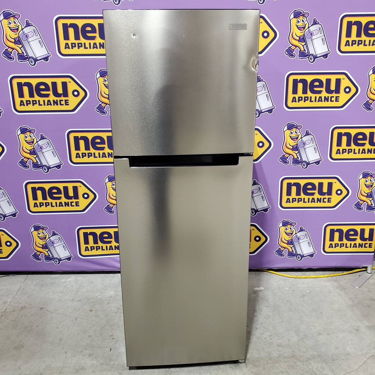 Vissani 10.1 cu. ft. Top Freezer Refrigerator in Stainless Steel 25SA158 - MDTF10SS - Scratch & Dent (Major)