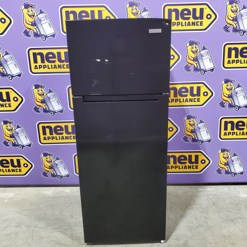 Vissani 7.2 cu. ft. Top Freezer Refrigerator in Black 251310SD887 - MDTF7BKES4 - Scratch & Dent (Moderate)