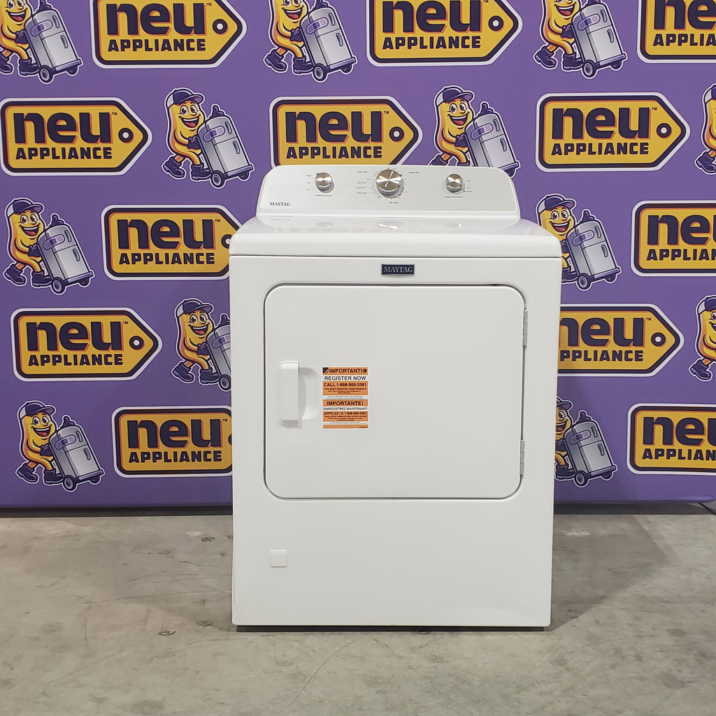Pictures of Maytag Top Load 4.7 cu. ft. Agitator Washer with Extra Power and Deep Fill Option MVW5435PW and Gas Wrinkle Prevent 7.0 cu. ft Dryer with End of Cycle Signal MGD4500MW - Neu Appliance Outlet - Discount Appliance Outlet in Austin, Tx