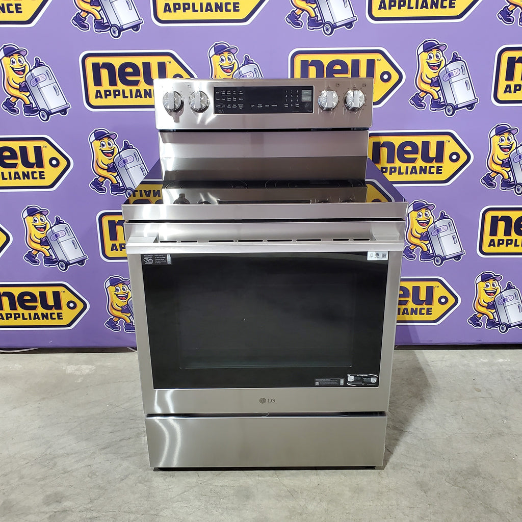 Pictures of LG 6.3 cu. ft. Smart Wi-Fi Enabled ProBake Convection® Electric Range with Air Fry & EasyClean® 22136SD359 - LREN6325XE - Scratch & Dent (Minor) - Neu Appliance Outlet - Discount Appliance Outlet in Austin, Tx
