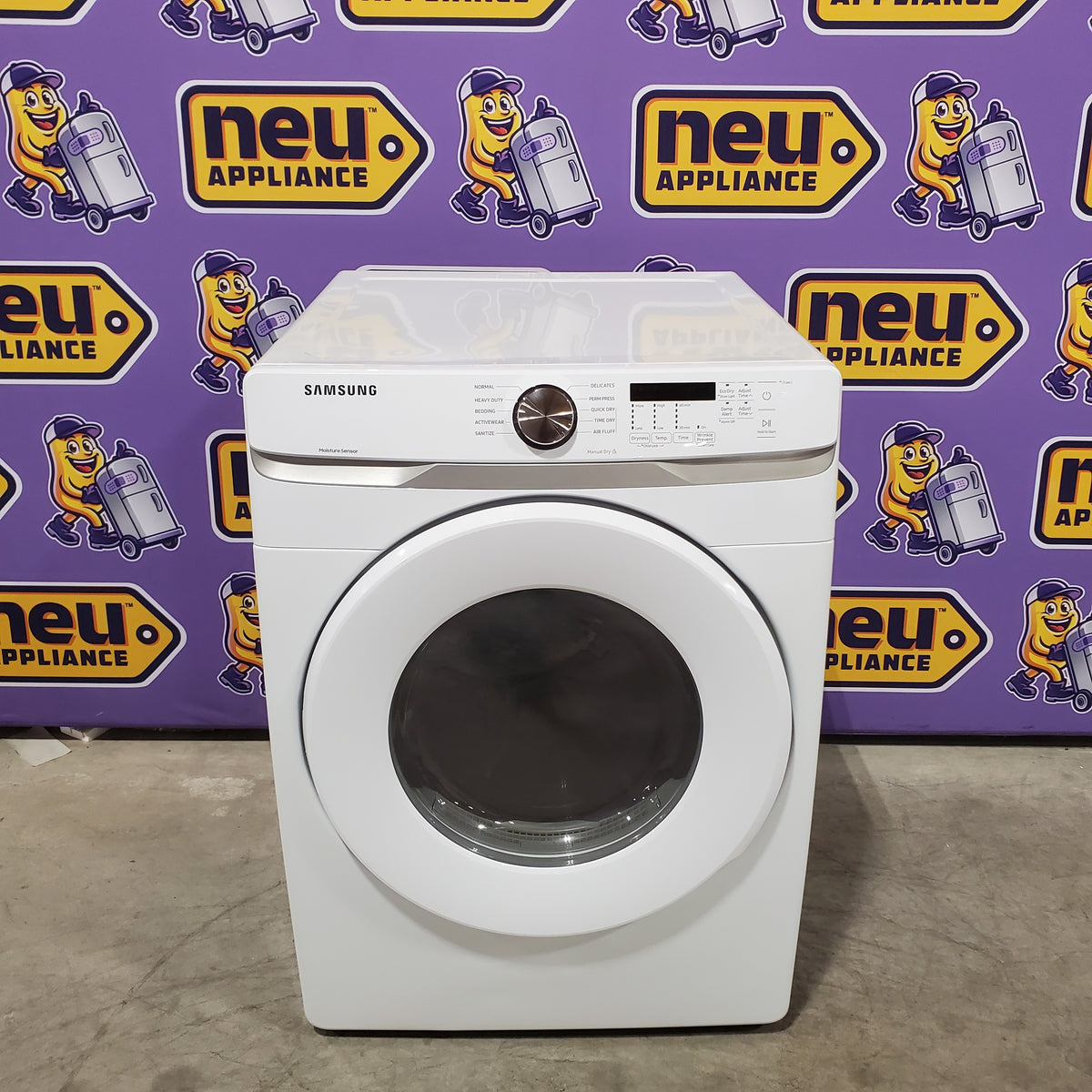 Samsung 7.5 cu. ft. Front Load Electric Dryer with Smart Care in White 31134SD190 - DVE45T6000W - Scratch & Dent (Moderate)