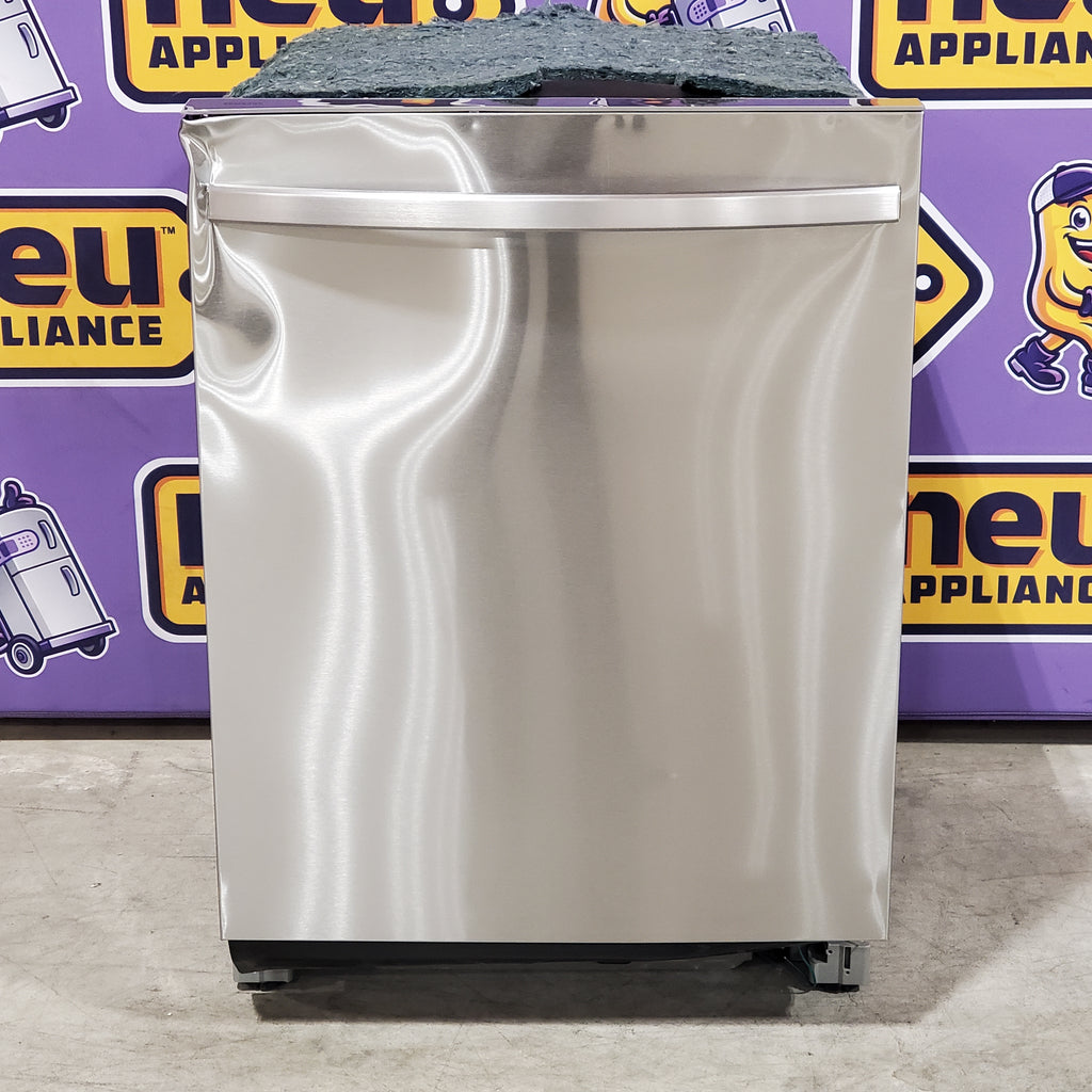 Pictures of Samsung 24 in. Built-In Tall Tub 51 dBA Dishwasher in Fingerprint Resistant Stainless Steel with 3rd Rack and AutoRelease Door 25SD051 - DW80CG4051SR - Scratch & Dent (Major) - Neu Appliance Outlet - Discount Appliance Outlet in Austin, Tx