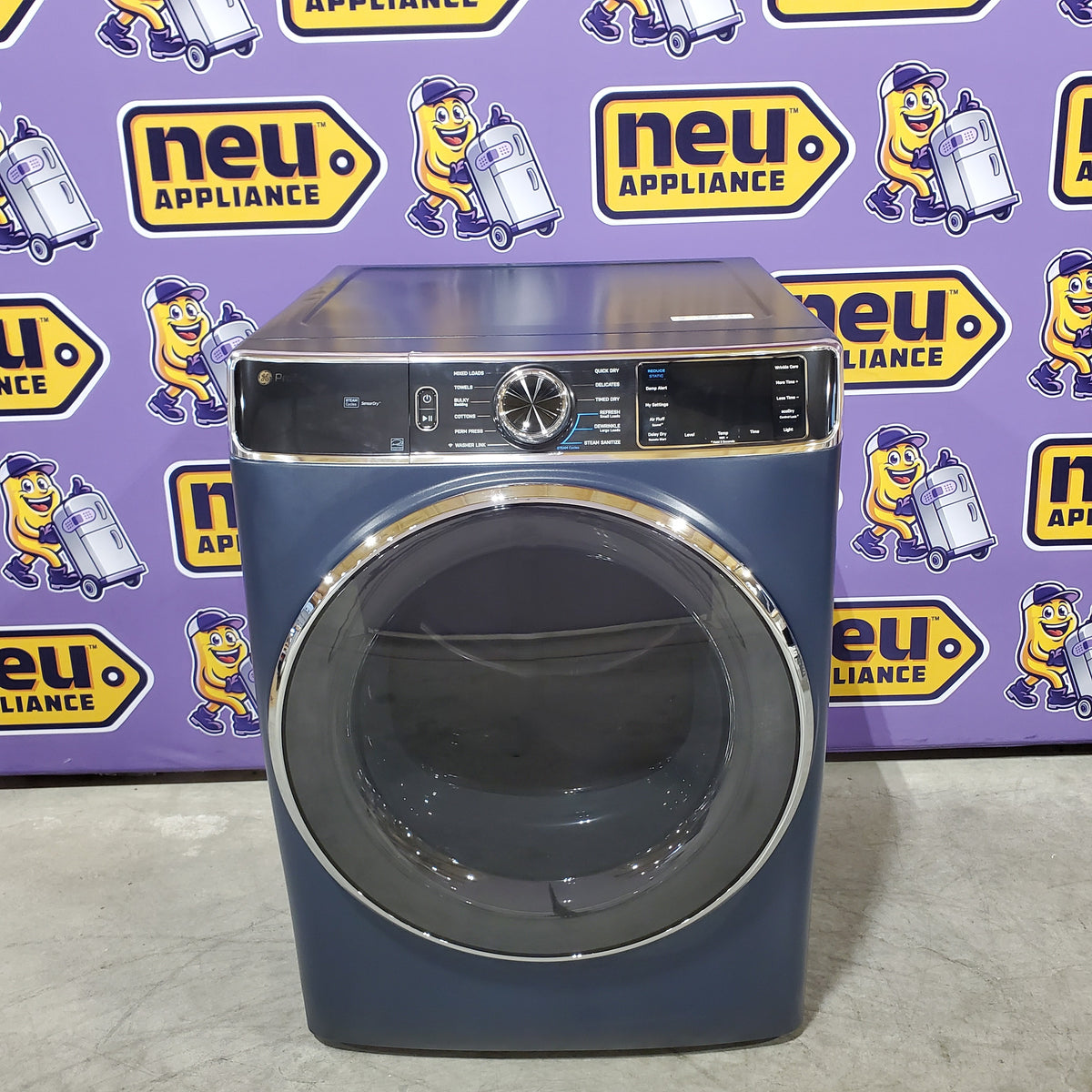 GE Profile Smart Front Load Electric 7.8 Cu. Ft. Capacity Dryer with Steam and Sanitize Cycle 31132SD112 - PFD87ESPVRS - Scratch & Dent (Moderate)
